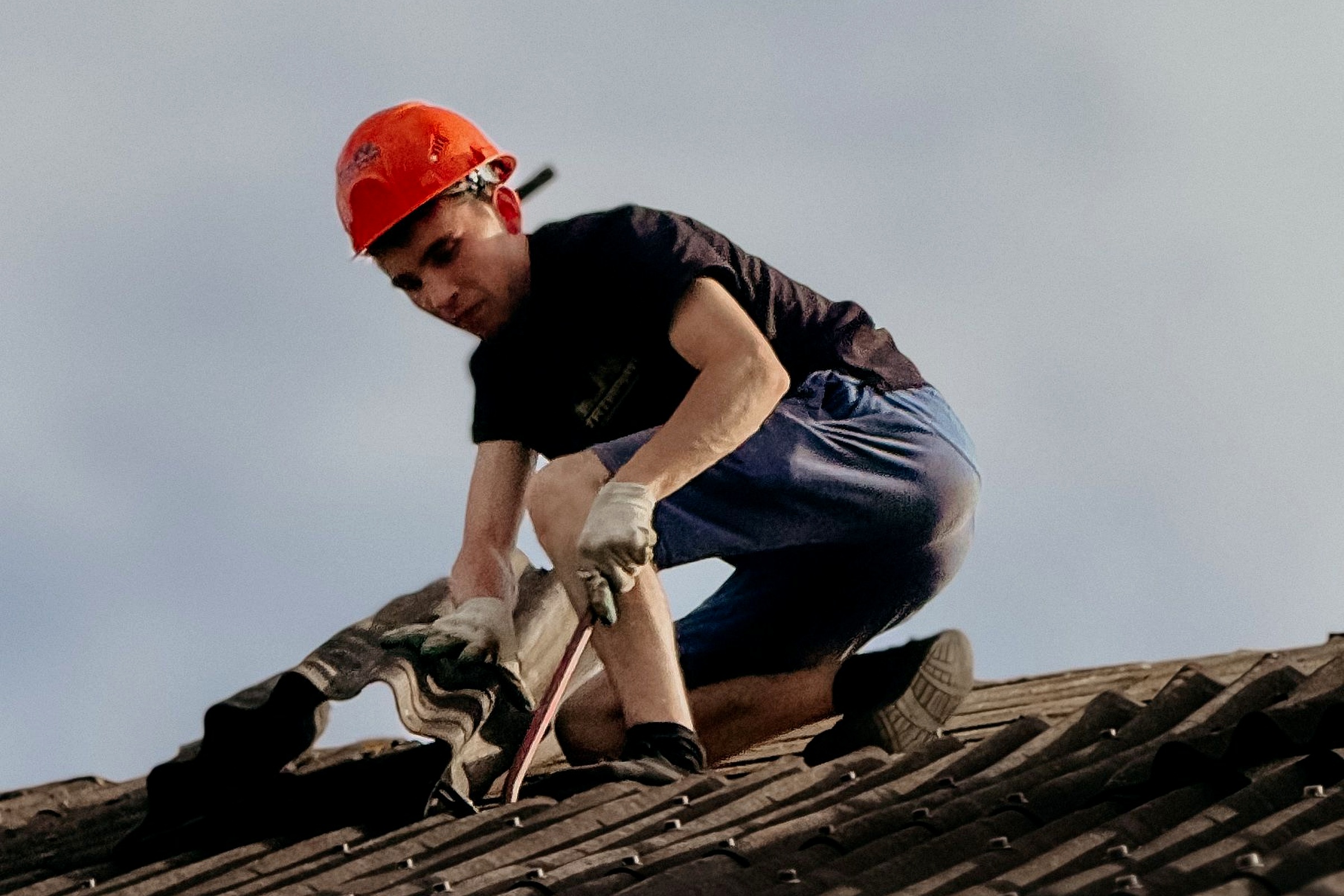 Chantier de couverture à Cogolin